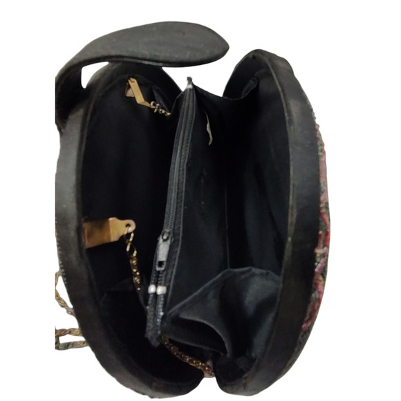 Bob Mackie Vintage Purse Glass Beaded Rainbow Dome Clutch Art Deco Boho SEE - Picture 8 of 13